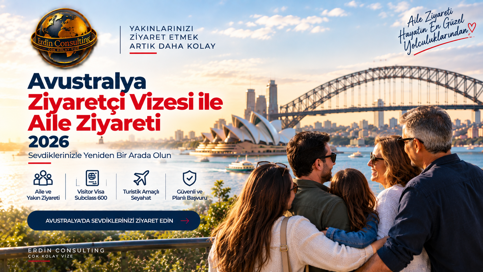 Avustralya Ziyaretçi Vizesi ile Aile Ziyareti 2026