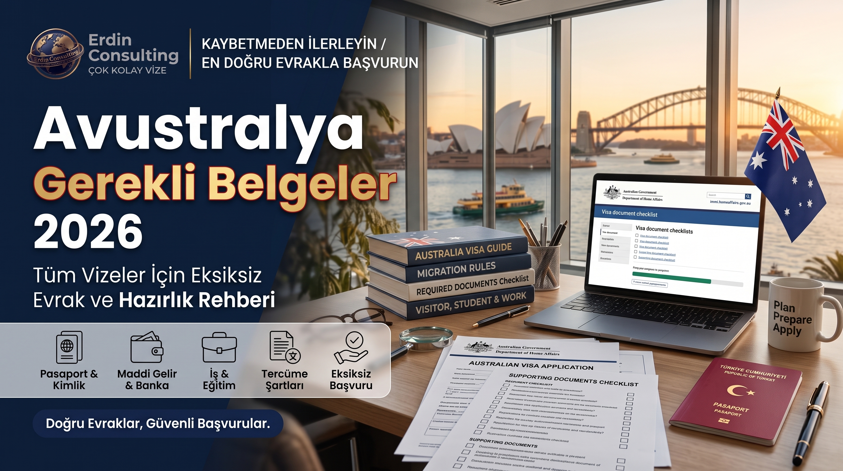 Avustralya Vize Başvurusu İçin Gerekli Belgeler 2026