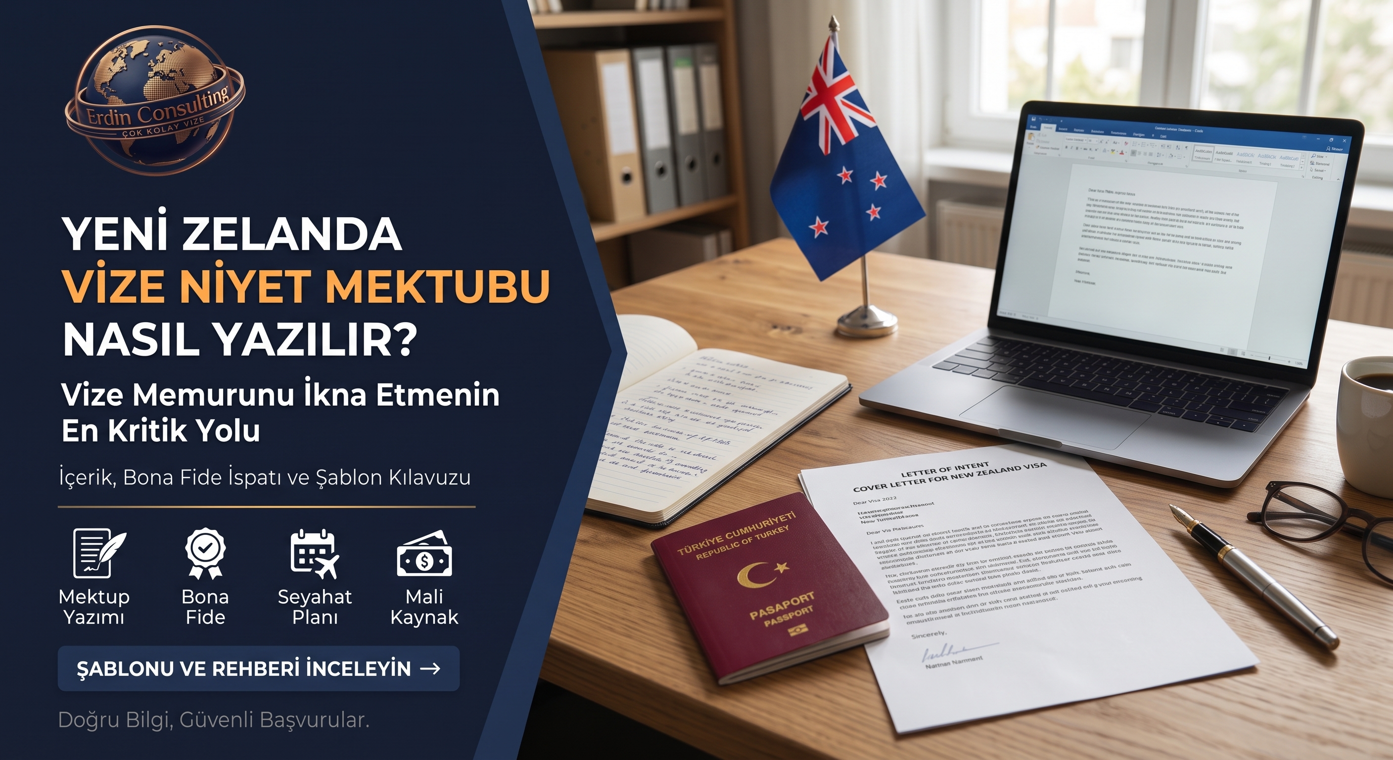 Yeni Zelanda Vize Niyet Mektubu Nasıl Yazılır? (Şablon)
