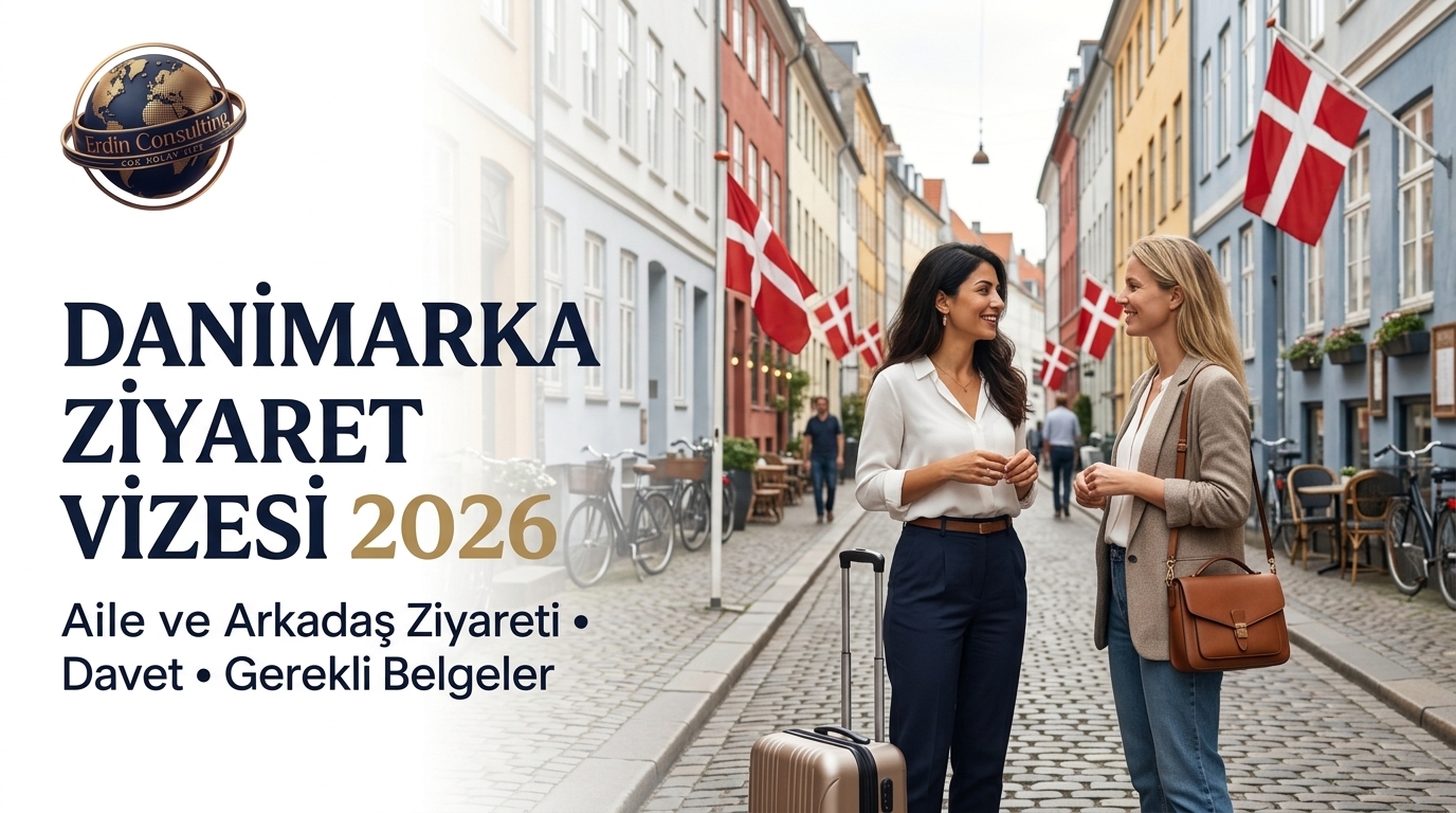 Danimarka Ziyaret Vizesi 2026 | Aile ve Arkadaş Ziyareti